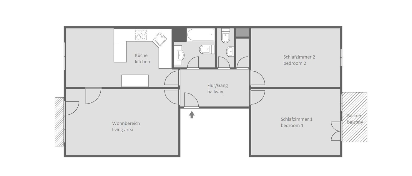 apartment München Maxvorstadt - Westen 01 floor plan 12753