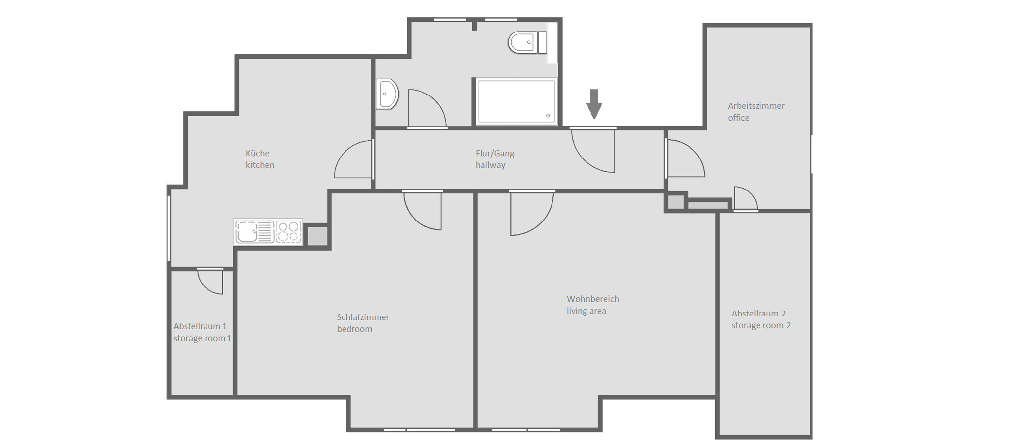 attic apartment Germering 01 floor plan 12917