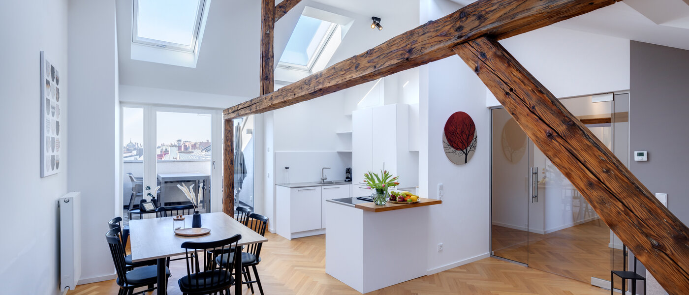 attic apartment München Isarvorstadt 01 living area 12963