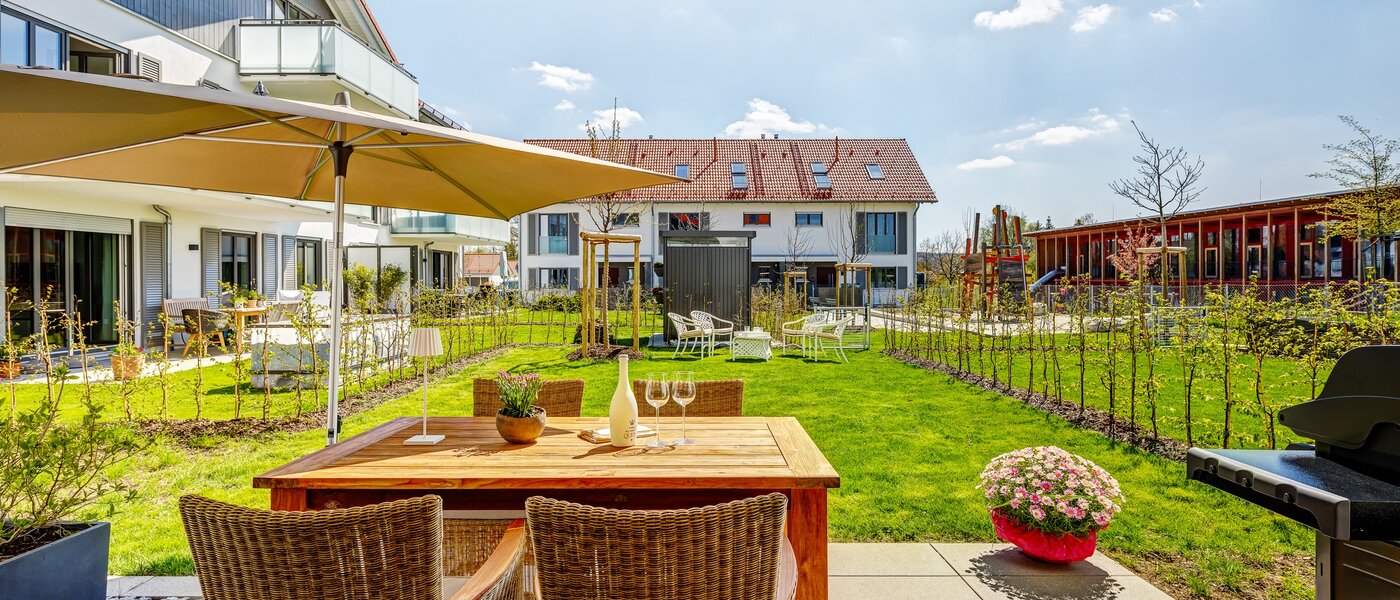 apartment with garden 	 Andechs 03 terrace 12988