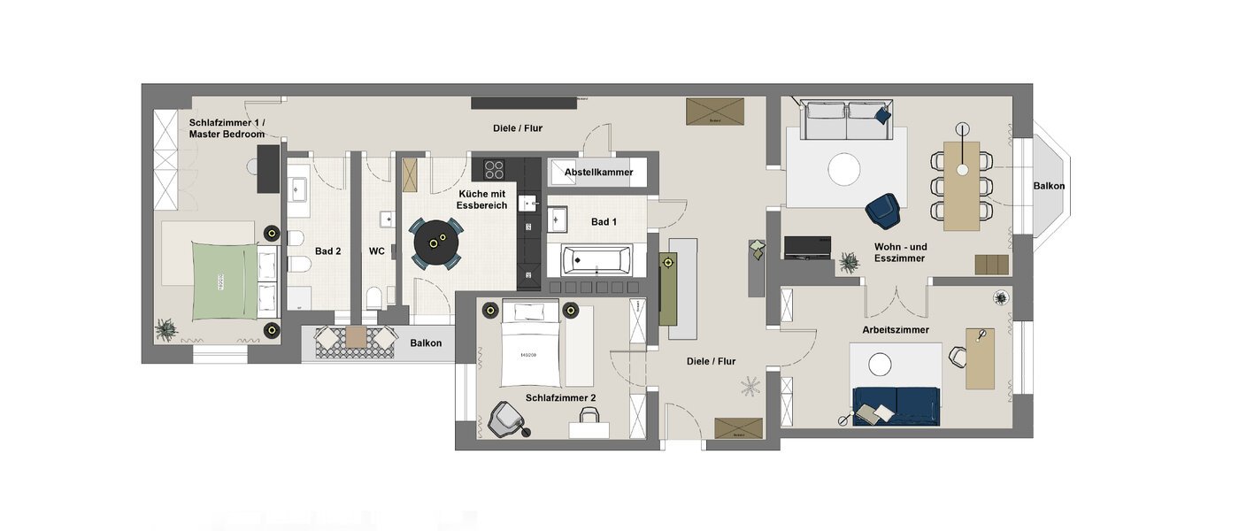 apartment München Lehel 01 floor plan 13035