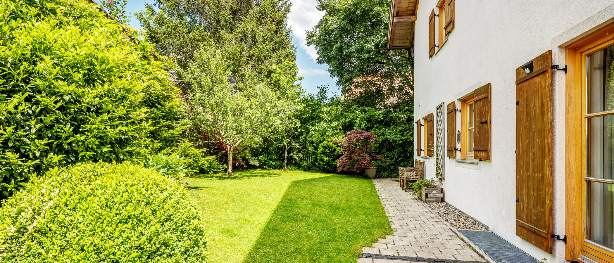 semi-detached house Schäftlarn 03 garden 13045