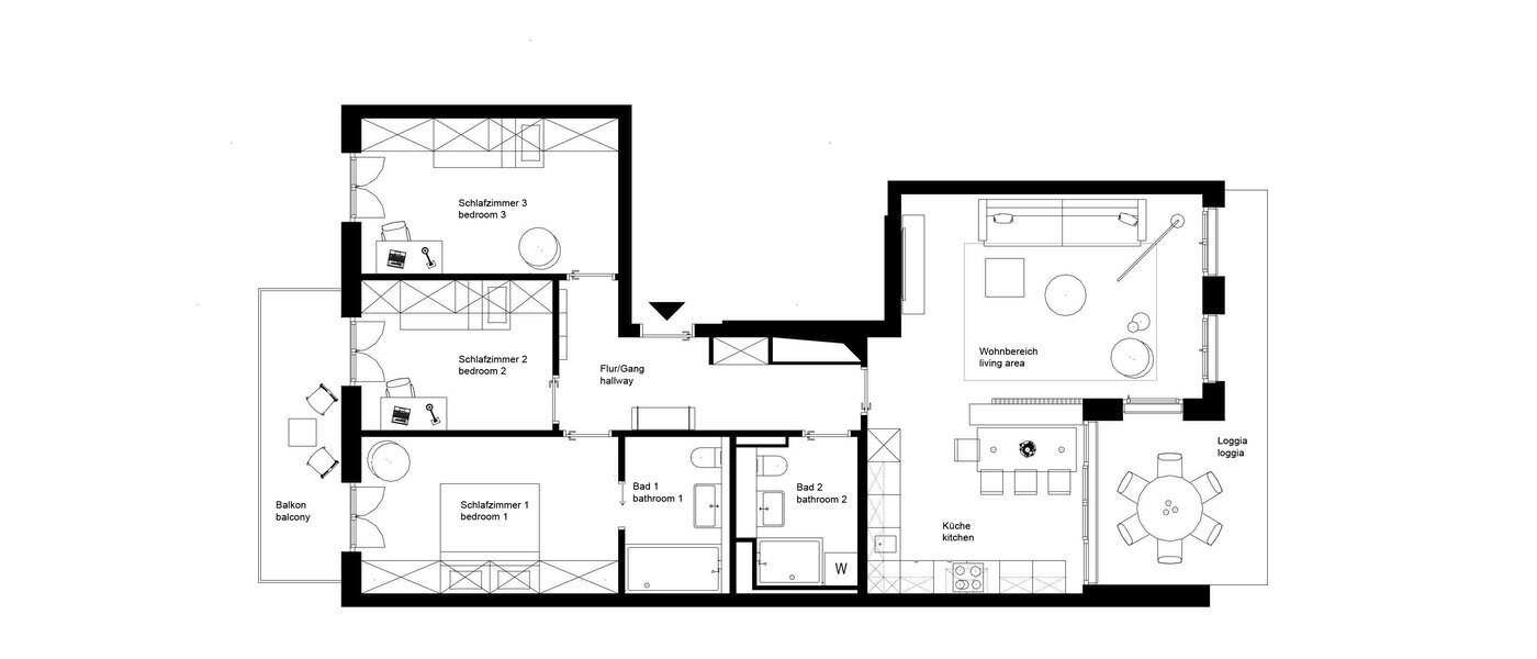 apartment München Au 01 floor plan 13050