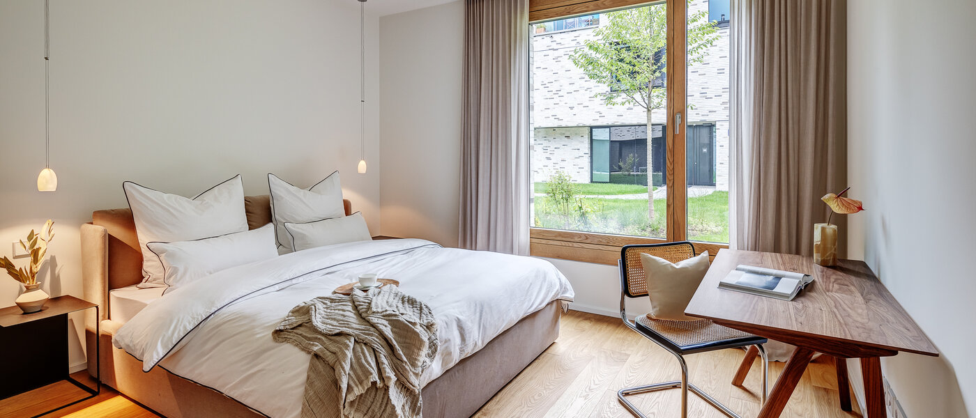 apartment with garden 	 München Harlaching 03 bedroom 13067