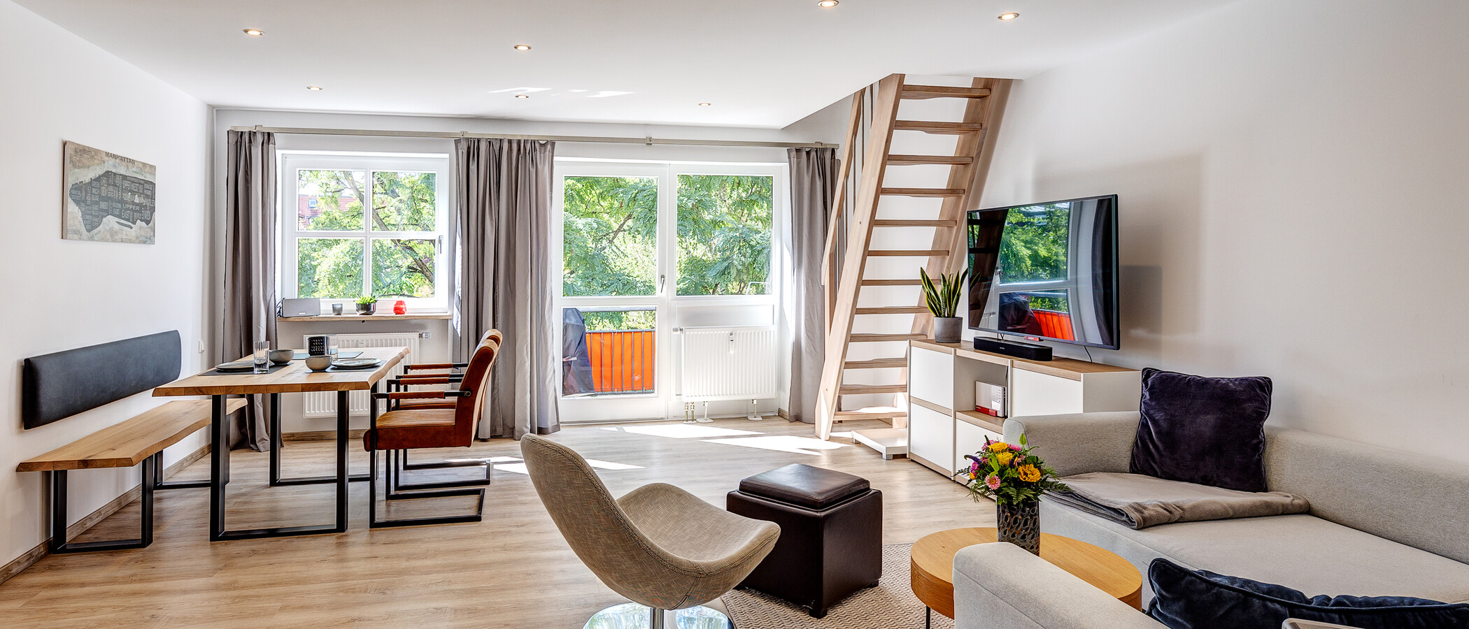 apartment München Milbertshofen 01 living area 13155