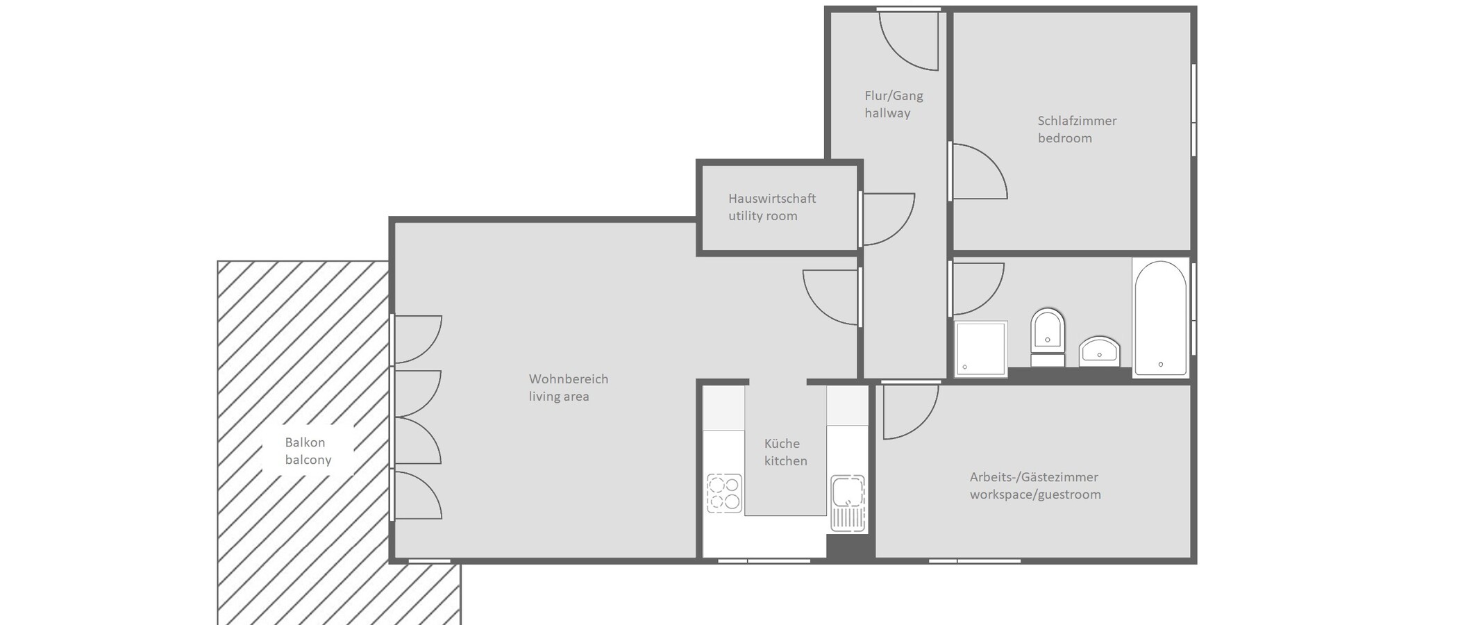 apartment Garching 01 floor plan 13177