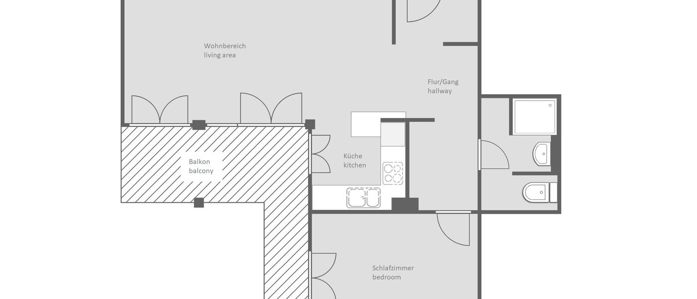 apartment München Maxvorstadt - Westen 01 floor plan 13240