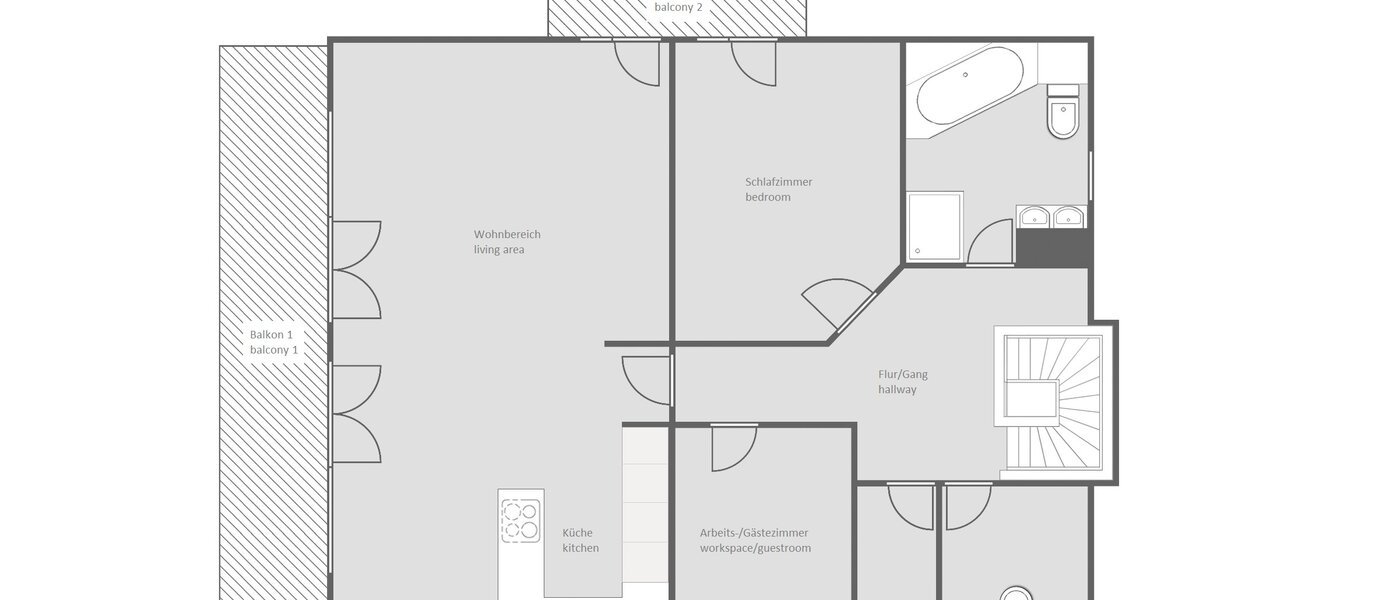 attic apartment Tegernsee 01 floor plan 13299