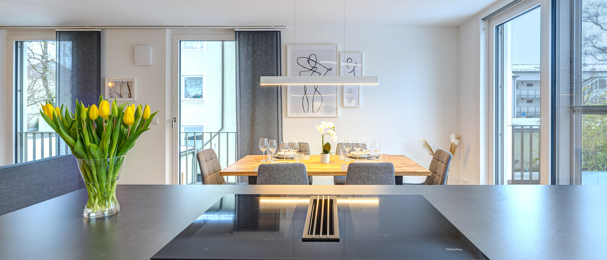 roof terrace apartment Poing 02 kitchen 13314