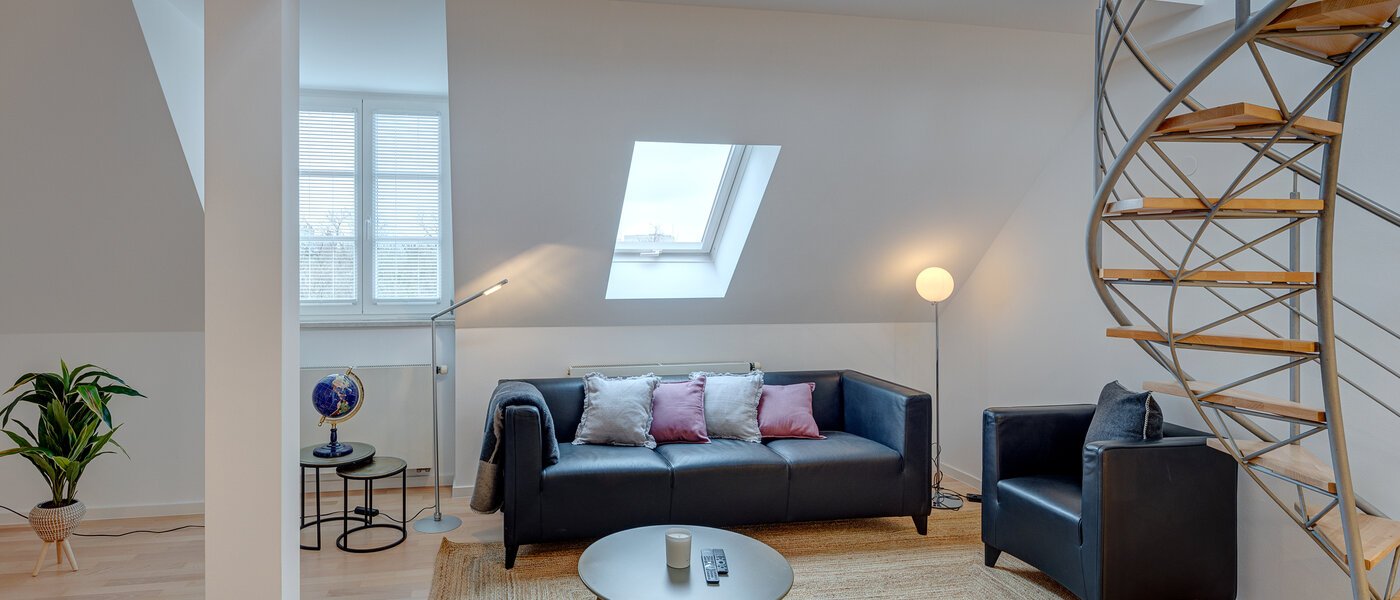 maisonette-gallery apartment München Maxvorstadt 03 living area 13317