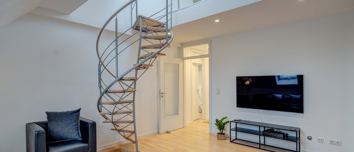 maisonette-gallery apartment München Maxvorstadt 04 living area 13317