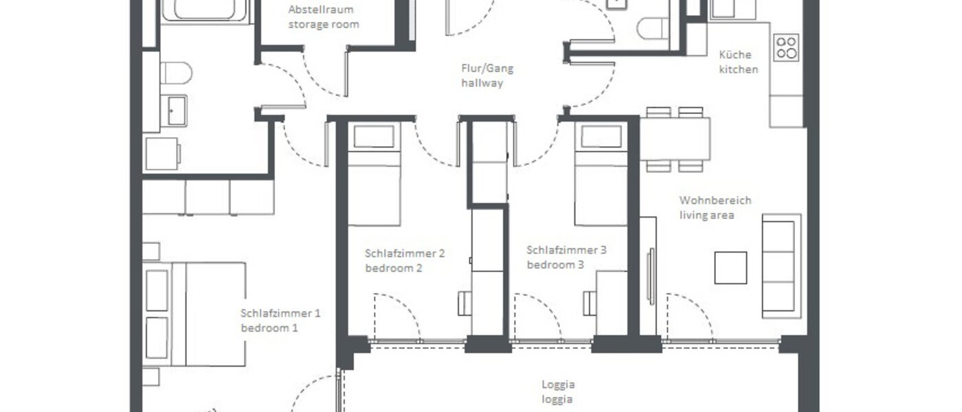 apartment München Neuperlach 01 floor plan 13358