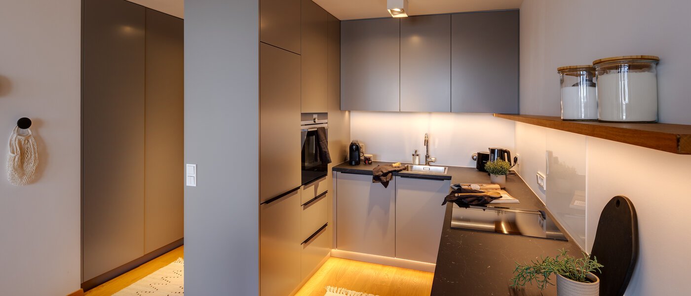 apartment München Olympiadorf 02 kitchen 13379