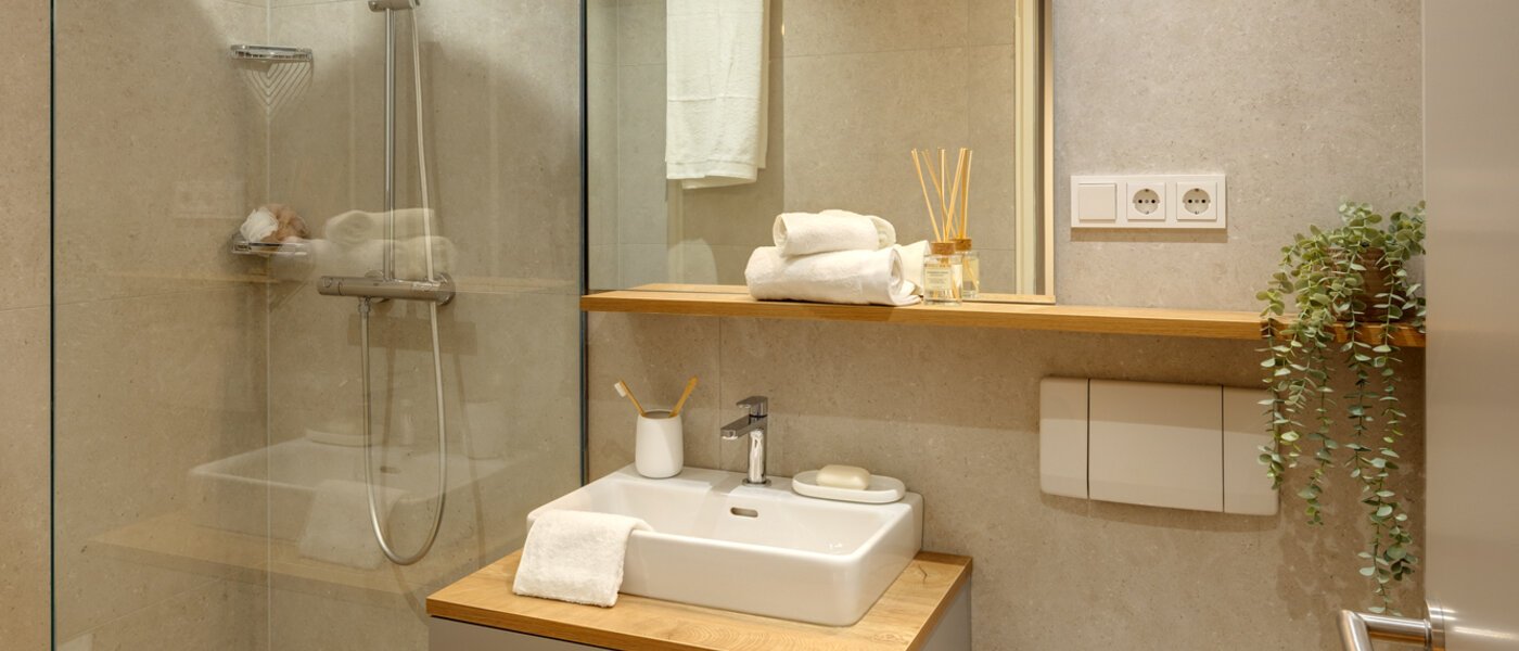 apartment München Olympiadorf 02 bathroom 13379