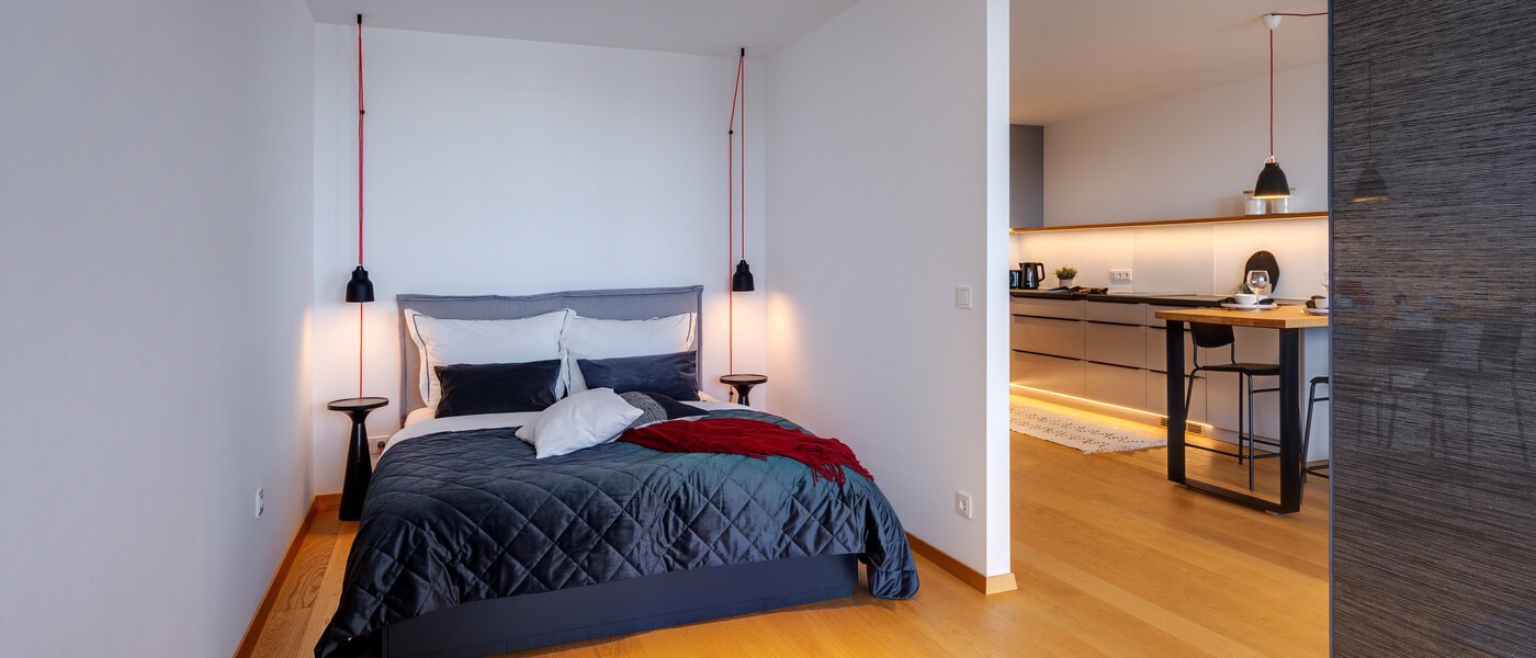 apartment München Olympiadorf 02 sleeping area 13379