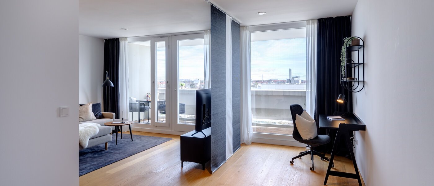 apartment München Olympiadorf 03 sleeping area 13379