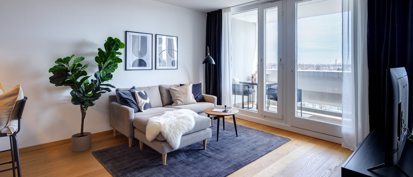 apartment München Olympiadorf 05 living area 13379