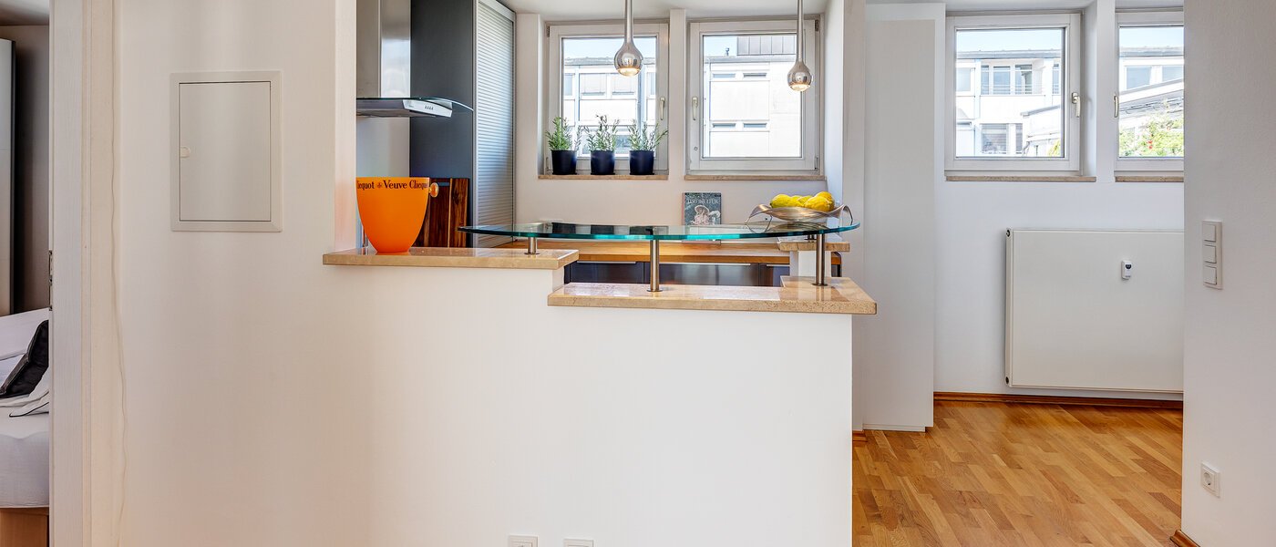 roof terrace apartment München Maxvorstadt - Westen 03 kitchen 13461