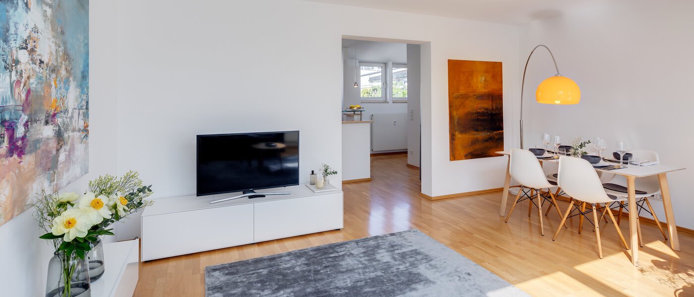 roof terrace apartment München Maxvorstadt - Westen 05 living area 13461