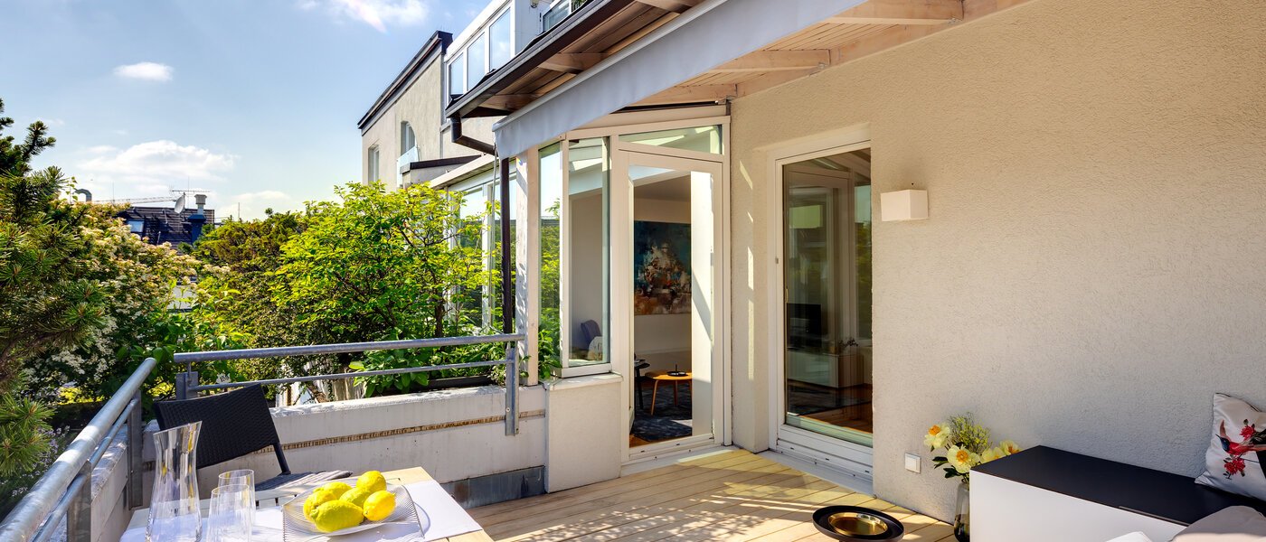 roof terrace apartment München Maxvorstadt - Westen 02 roof terrace 13461