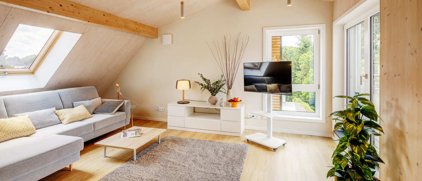 attic apartment München Berg am Laim 01 living area 13504