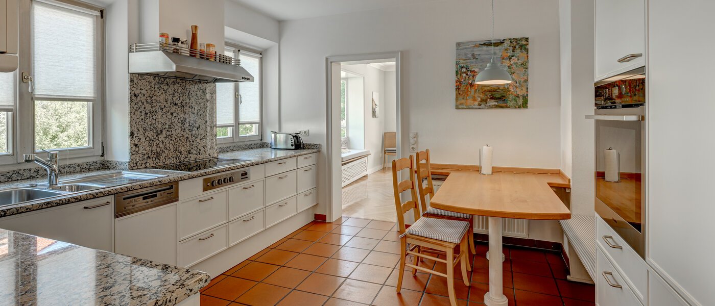 apartment with garden 	 Schliersee 01 kitchen 13576