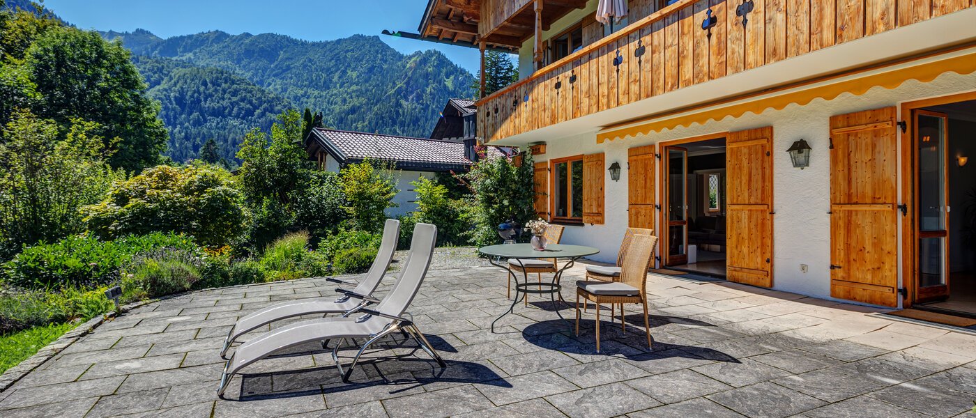 apartment with garden 	 Schliersee 01 terrace 13576