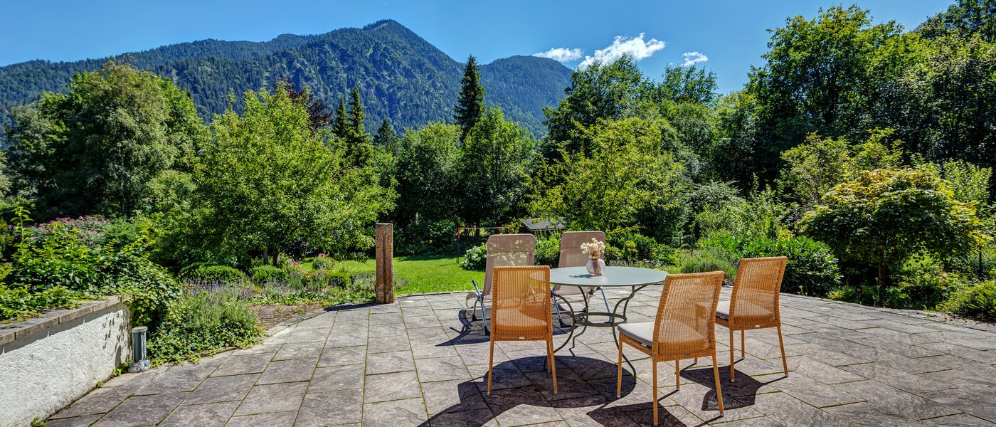 apartment with garden 	 Schliersee 02 terrace 13576