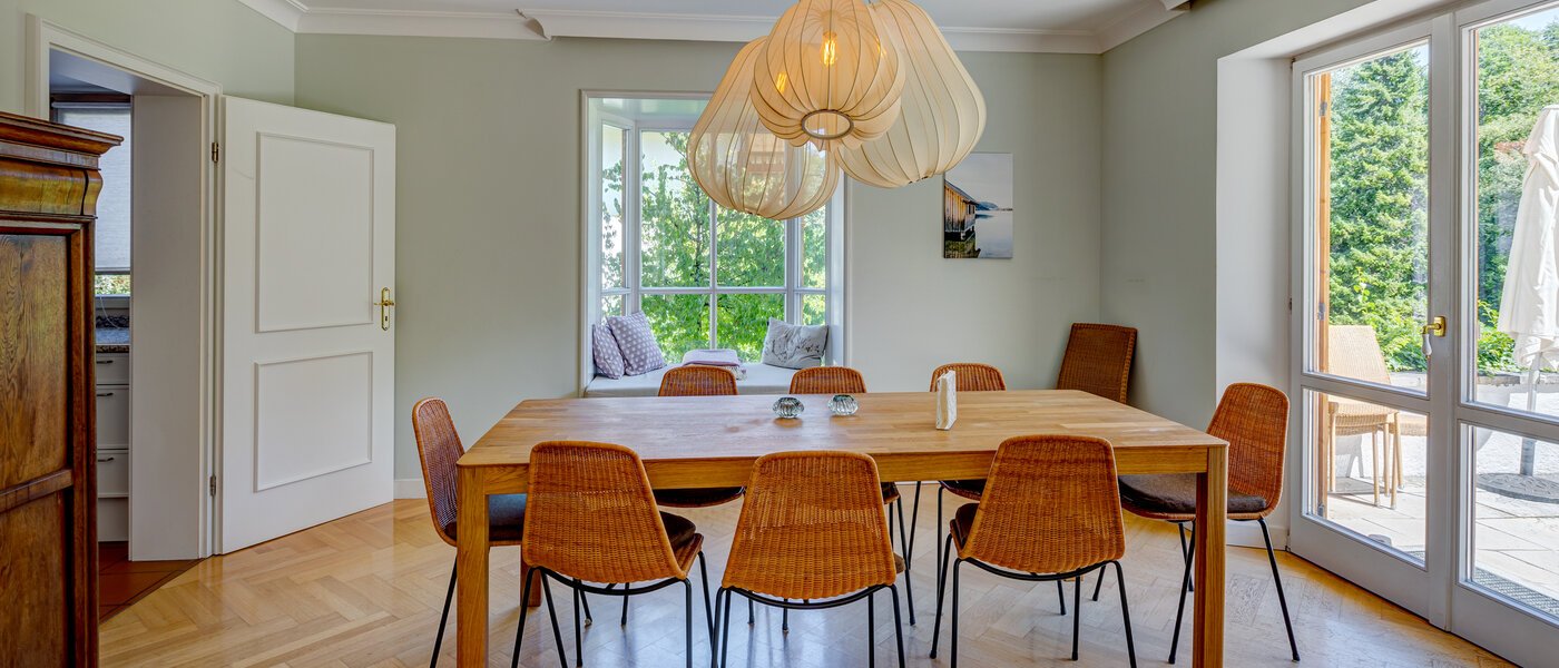 apartment with garden 	 Schliersee 01 dining room 13576