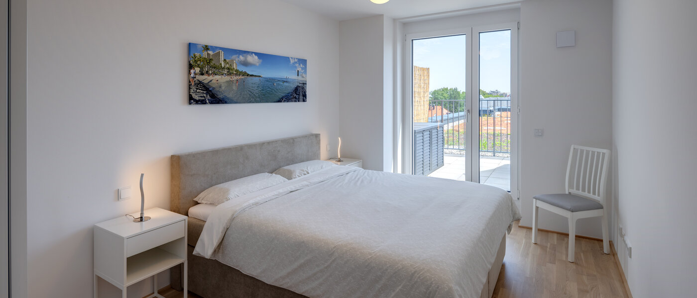 roof terrace apartment München Pasing 01 bedroom 13619