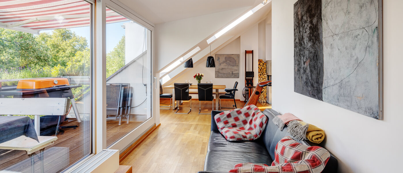 roof terrace apartment München Ramersdorf 04 living area 13657