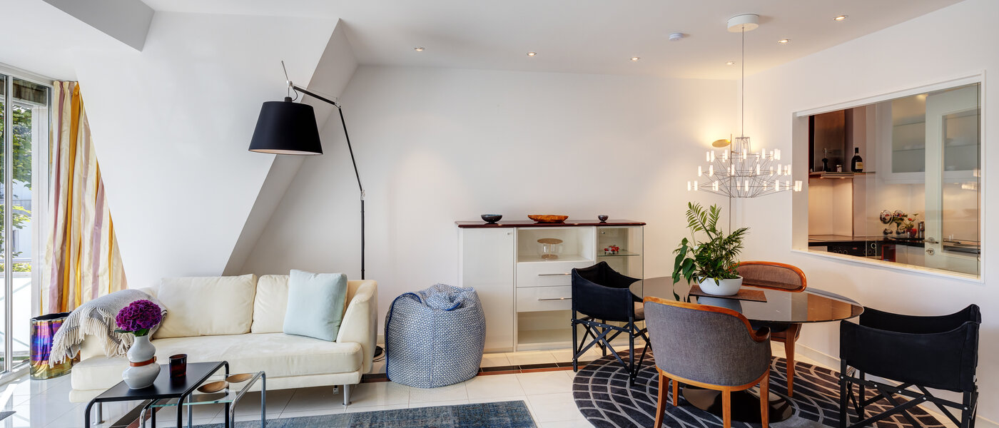 attic apartment München Solln 02 living room 13669