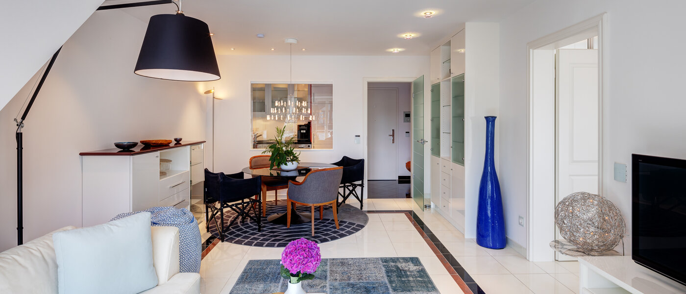 attic apartment München Solln 03 living room 13669