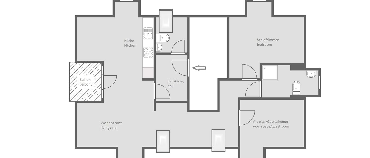 attic apartment Aschheim 01 floor plan 13679