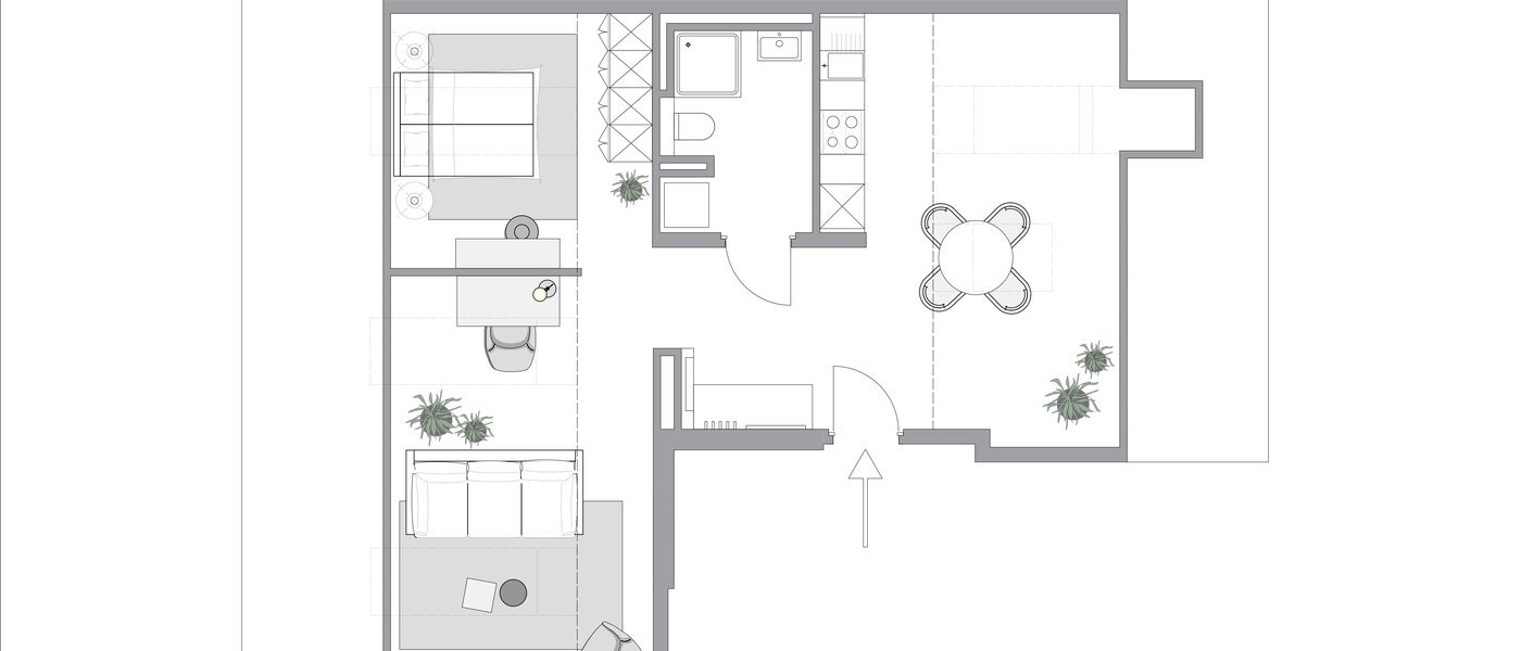 attic apartment Haar 01 floor plan 13695