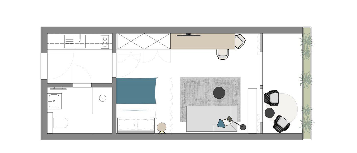 apartment München Arabellapark 01 floor plan 13725
