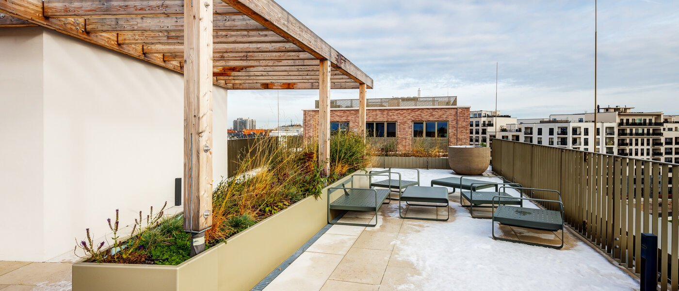 apartment München Au-Haidhausen 01 communal terrace 13751