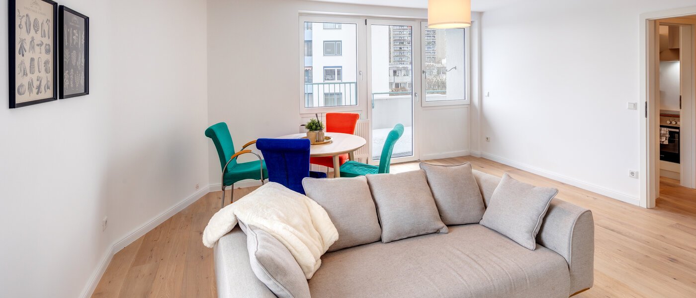 roof terrace apartment München Schwabing-West 03 living area 13771