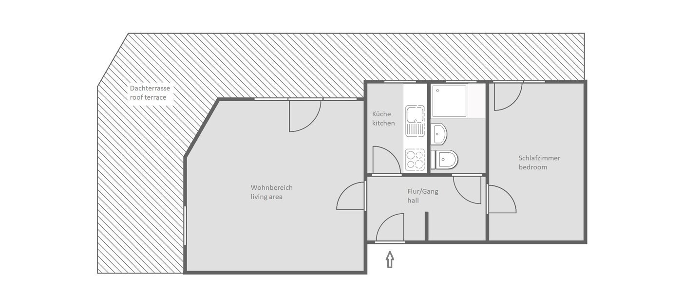 roof terrace apartment München Schwabing-West 01 floor plan 13771
