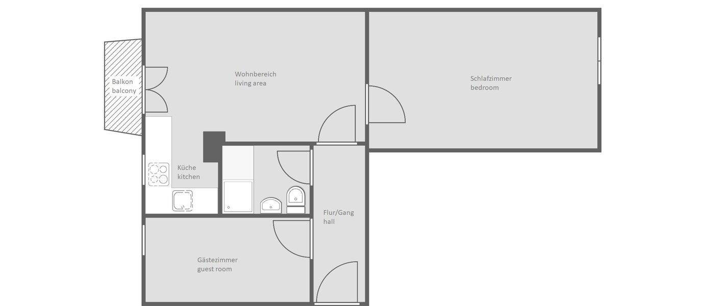 apartment München Schwabing-Nord (zw. Belgrad- & Leopoldstraße) 01 floor plan 13778