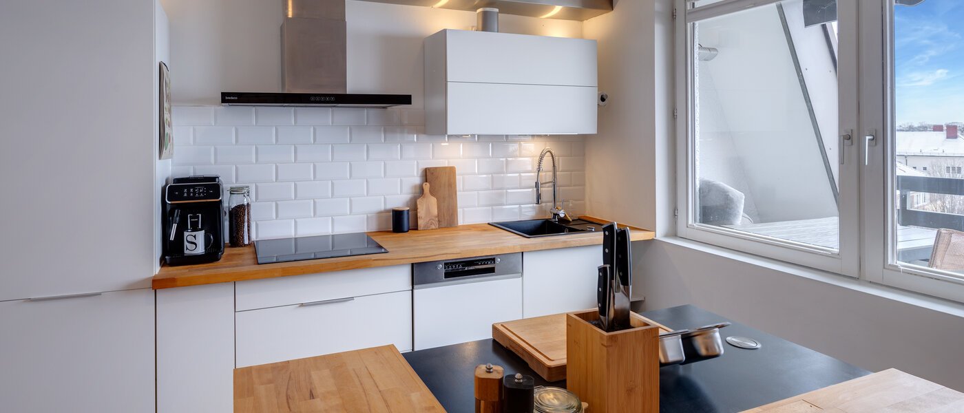 roof terrace apartment München Obergiesing 02 kitchen 13824