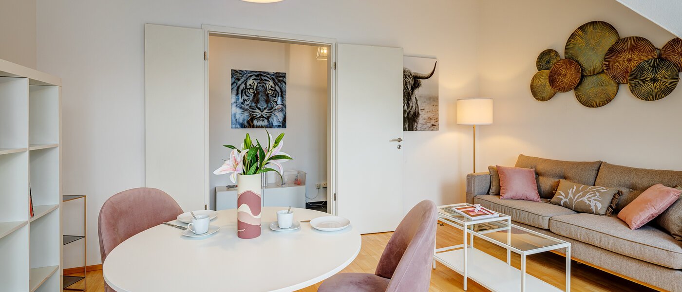 attic apartment München Schwabing (rechts der Leopoldstraße) 01 living room 13837