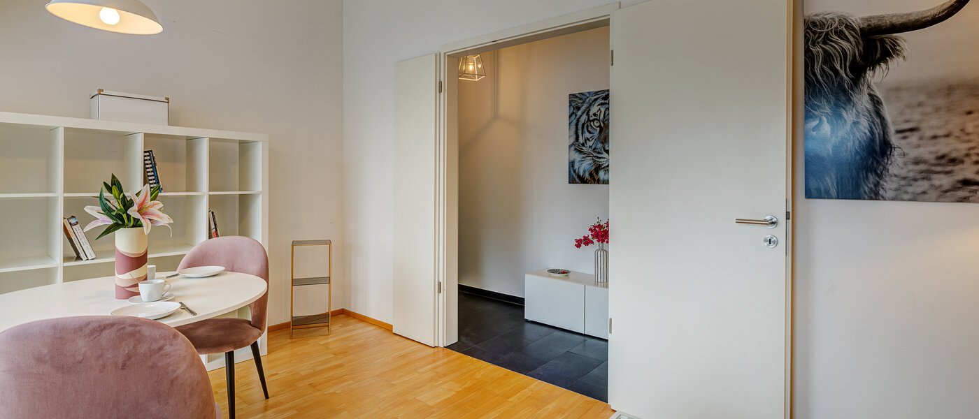 attic apartment München Schwabing (rechts der Leopoldstraße) 04 living room 13837