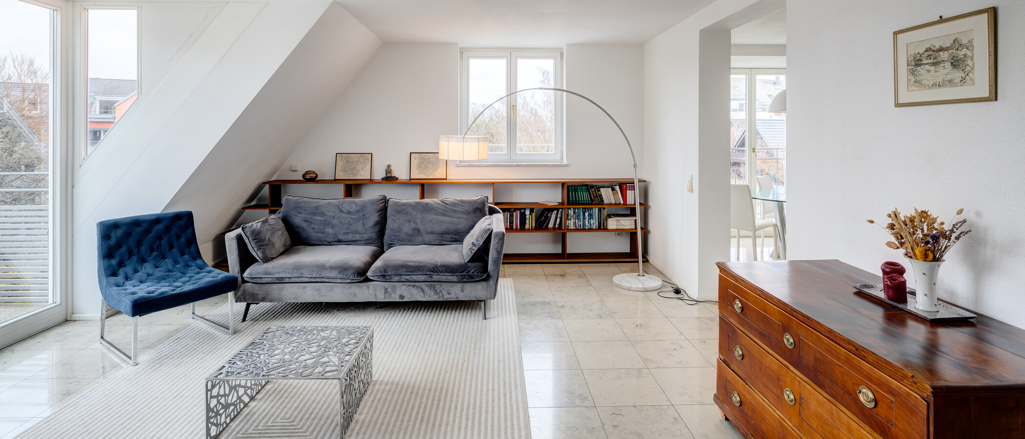 attic apartment München Pasing 01 living area 13878