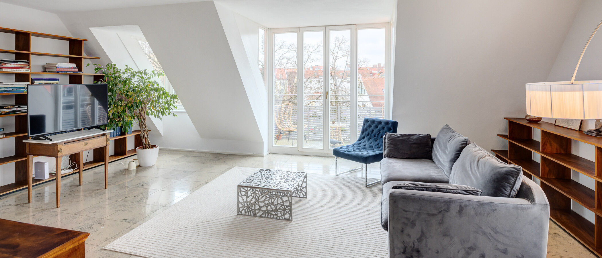 attic apartment München Pasing 02 living area 13878