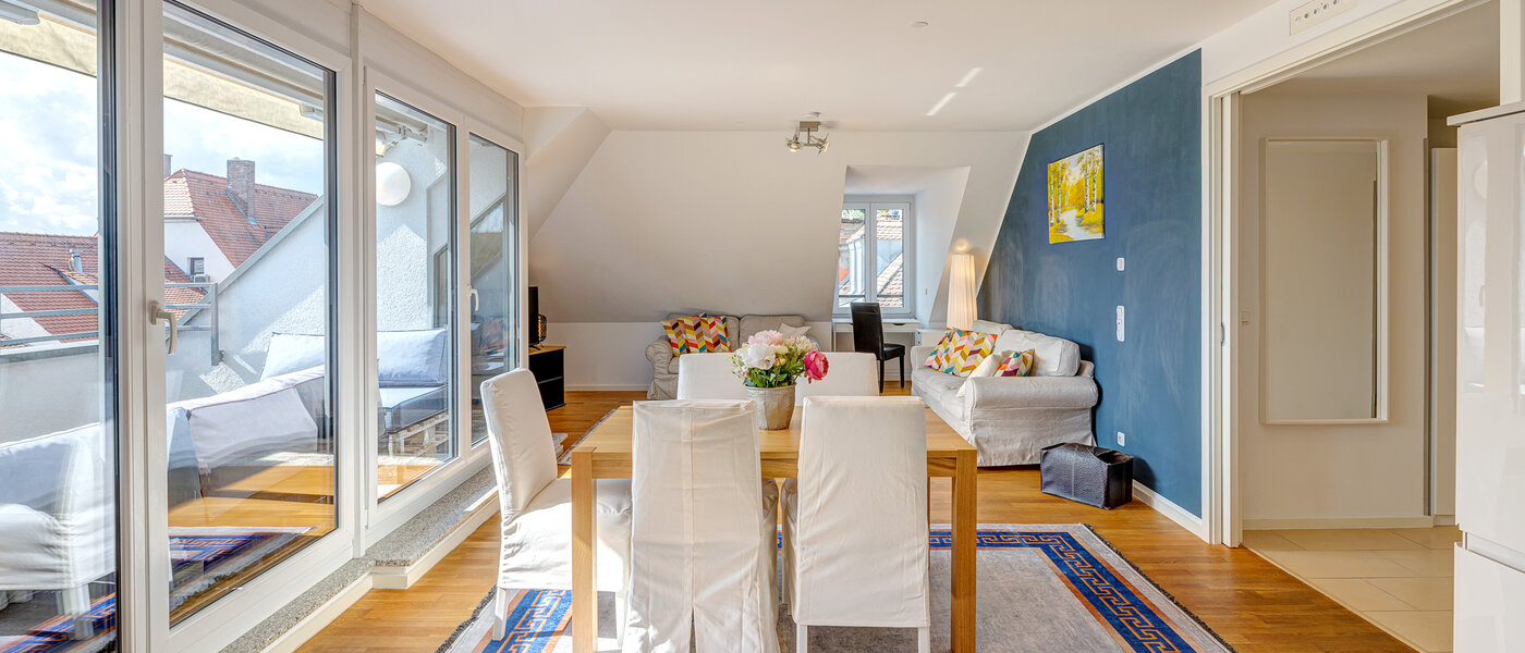 attic apartment München Ludwigsvorstadt 01 living area 13896