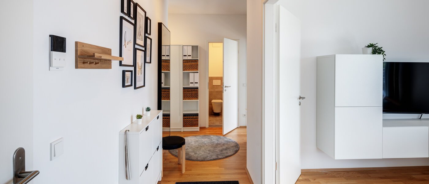 roof terrace apartment München Neuhausen 02 hall 13934