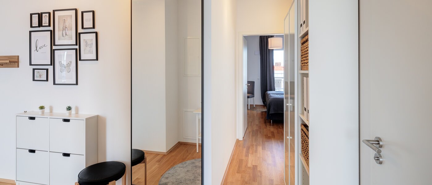 roof terrace apartment München Neuhausen 03 hall 13934