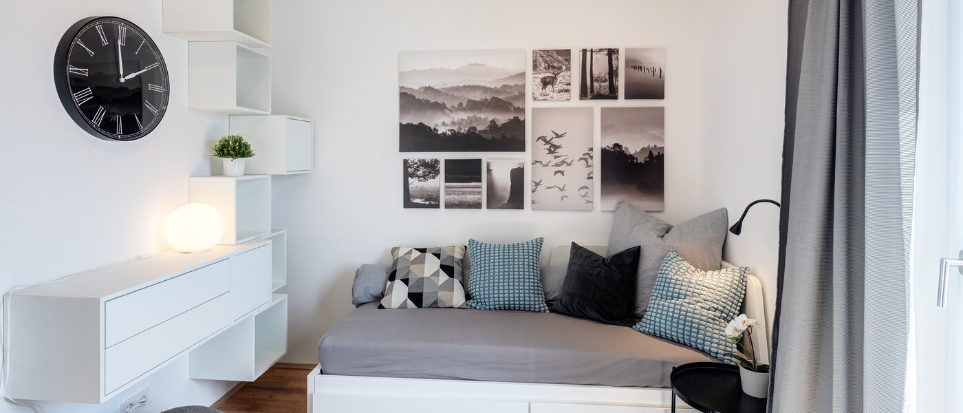 roof terrace apartment München Neuhausen 03 2. bedroom 13934