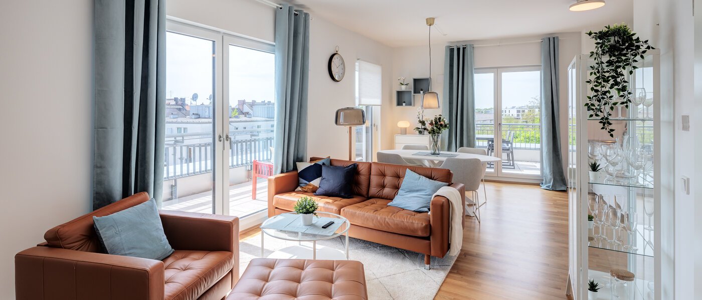 roof terrace apartment München Neuhausen 01 living area 13934